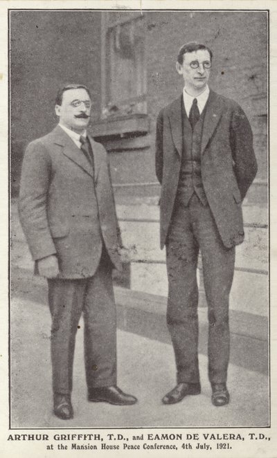 Arthur Griffith and Eamon de Valera by Irish Photographer